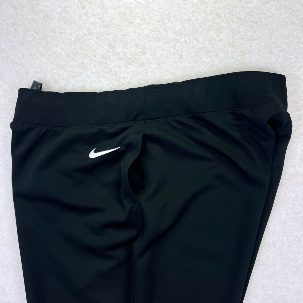 Nike Athletic‎ Wide Leg Sweatpants Womens XL Black Dry Fit Activewear Workout - Picture 4 of 8